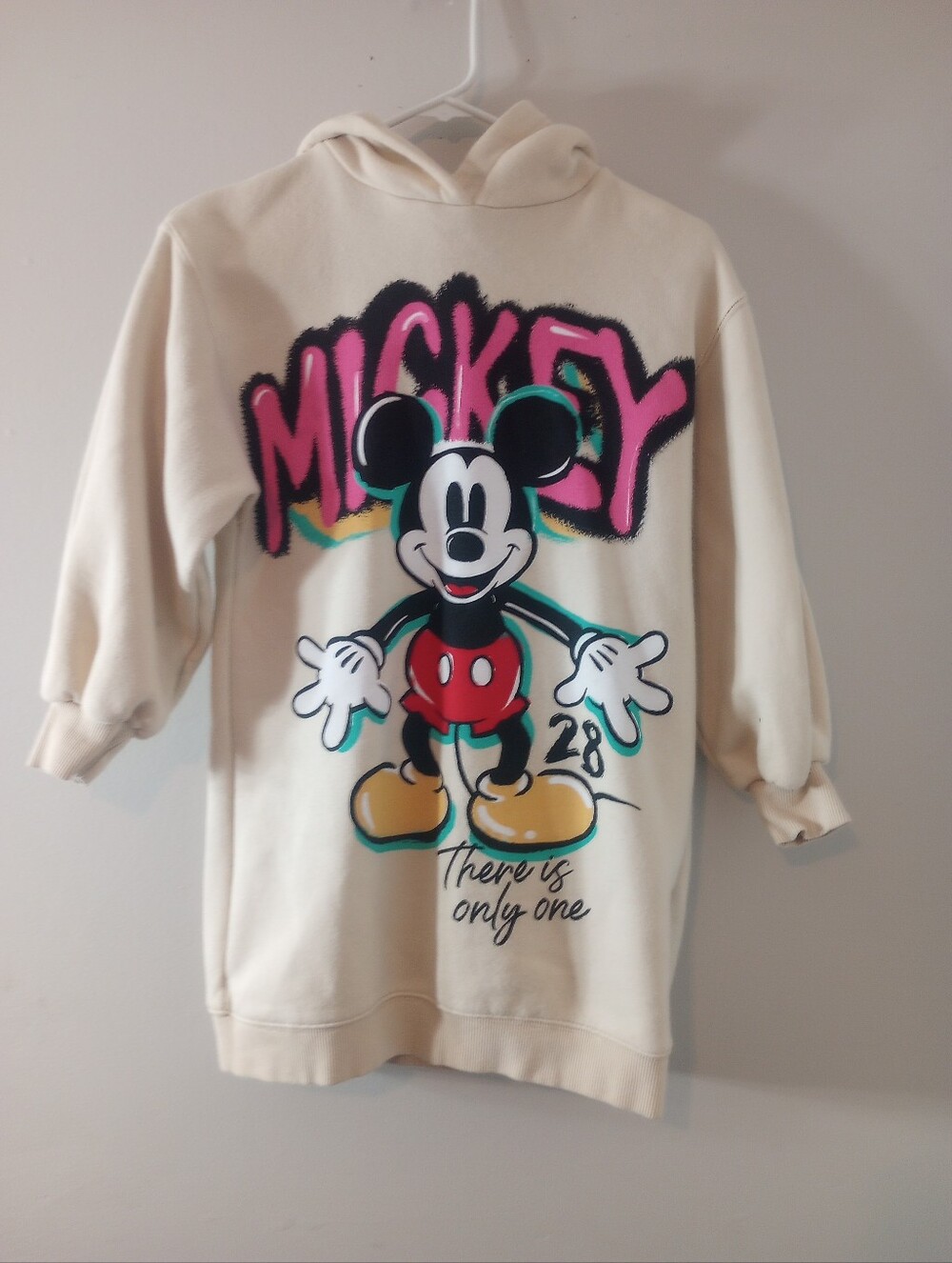 Zara x Disney Girls Mickey Mouse Hooded Sweatshirt Dress